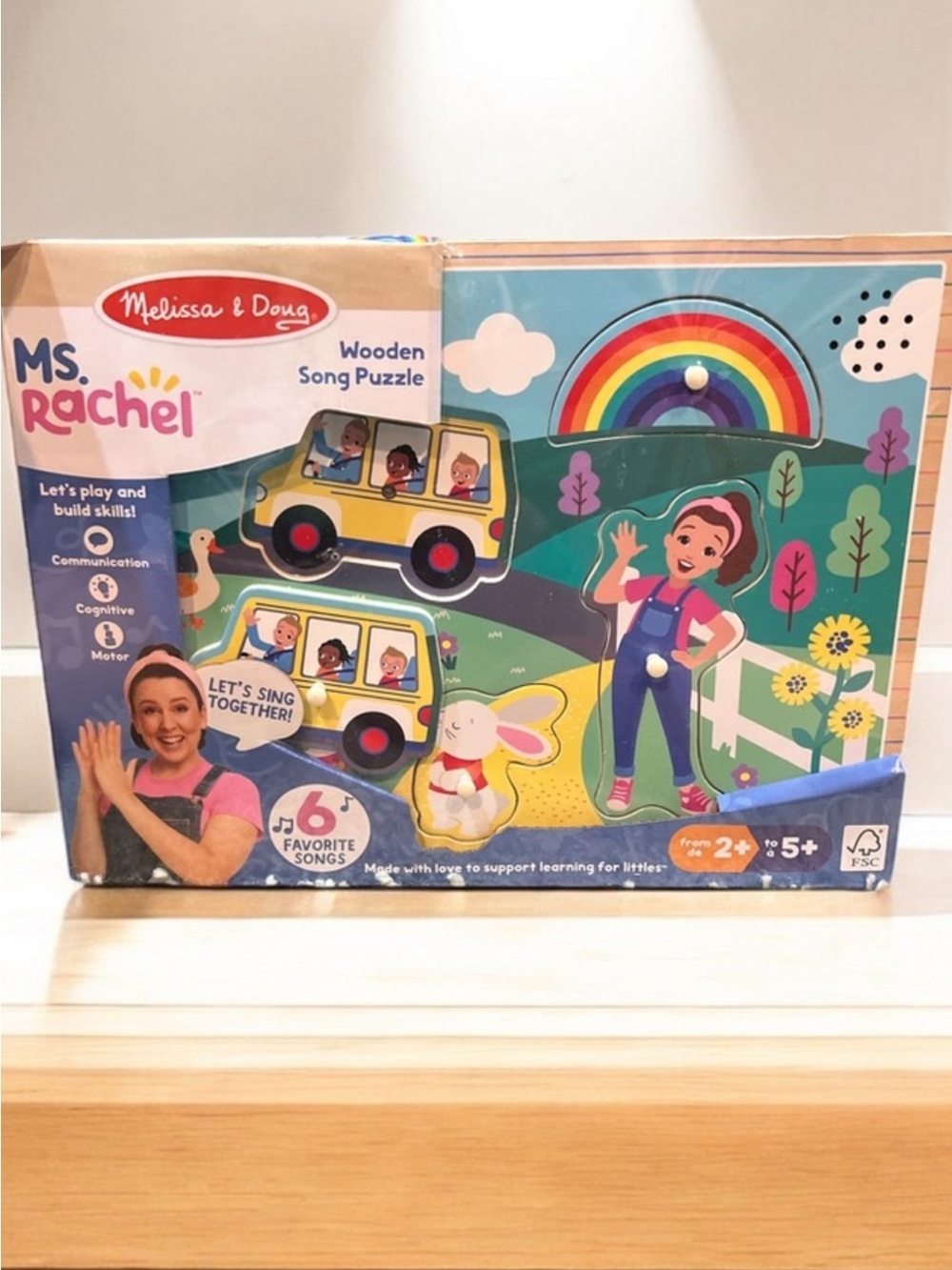 Ms. Rachel Melissa & Doug Wooden Song Interactive Puzzle NWT